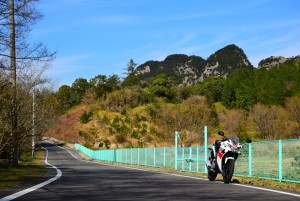 五剣山とCBR125R2