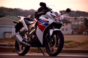 CBR125R夕焼け