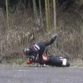 立ちごけ　バイク　転倒　VTR