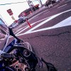 バイク　転倒